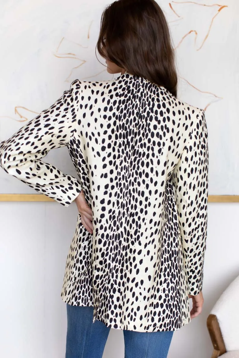Wingtip 2 Dinner Jacket - Leopard Linen sold by Emerson Fry product image thumbnail 3