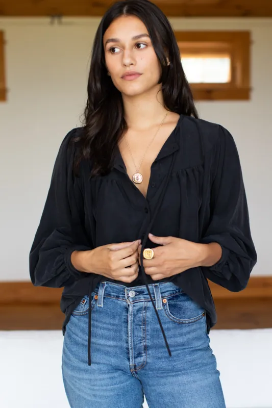 Poet Blouse - Black sold by Emerson Fry