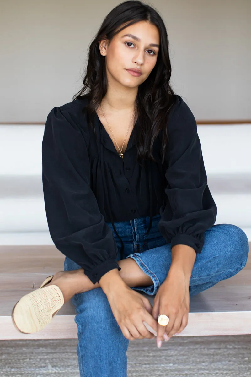 Poet Blouse - Black sold by Emerson Fry product image thumbnail 3