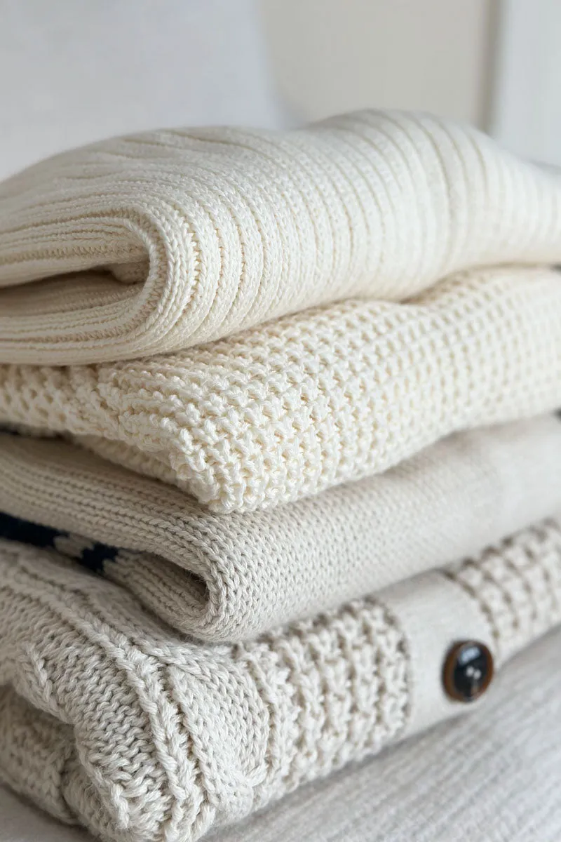 Fair Isle Crewneck - Ivory + Cobalt Blue Alpaca sold by Emerson Fry product image thumbnail 4