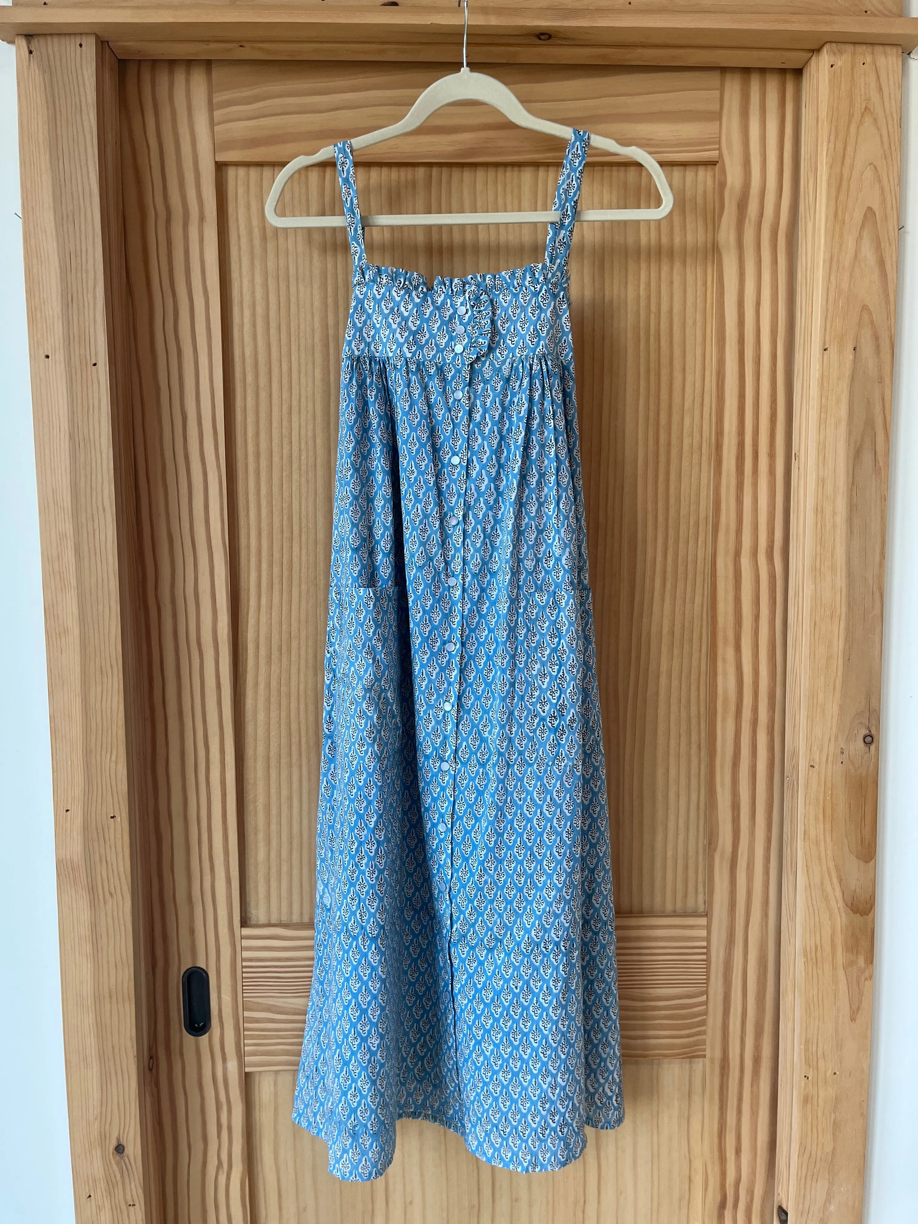 Astrid Midi Dress - Harlow Flowers Blue Organic sold by Emerson Fry product image thumbnail 2