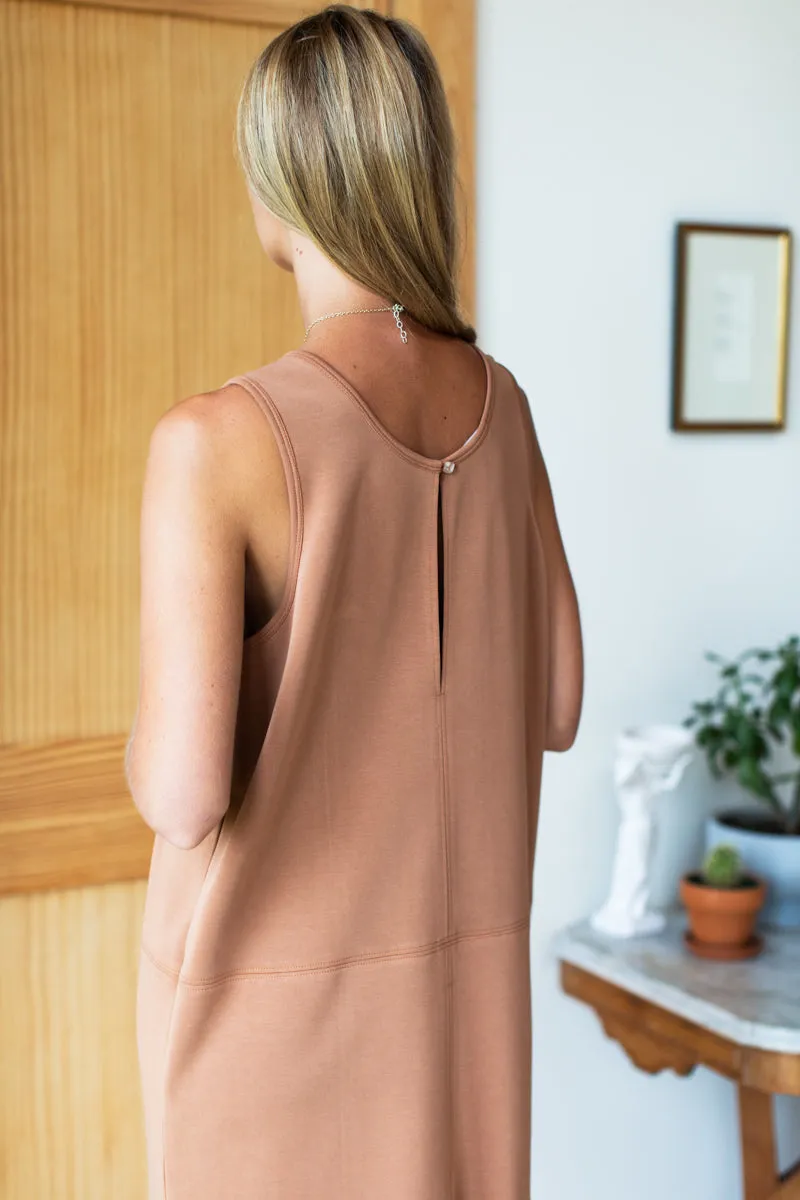Edie Sleeveless Dress - Clay sold by Emerson Fry product image thumbnail 5