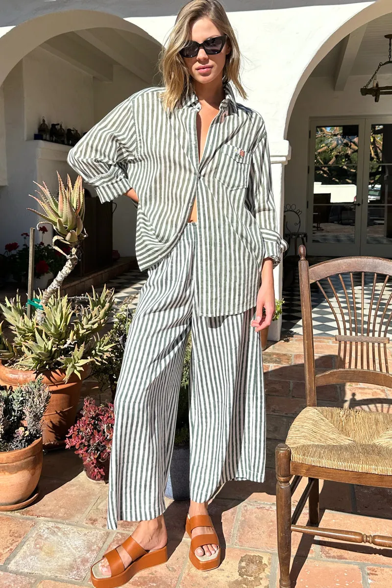 Ryan Shirt - Moss Stripe Organic sold by Emerson Fry product image thumbnail 3