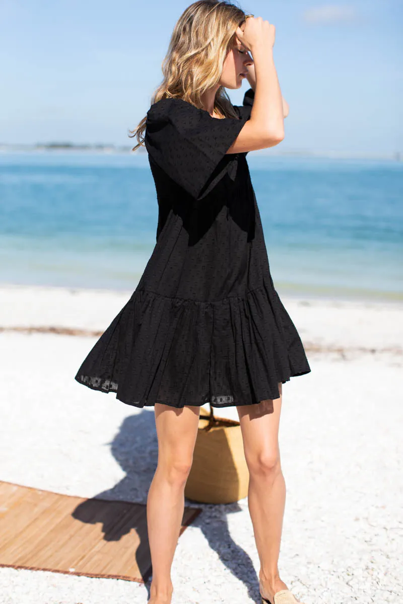 Isla Dress - Black Swiss Dot Organic sold by Emerson Fry product image thumbnail 4