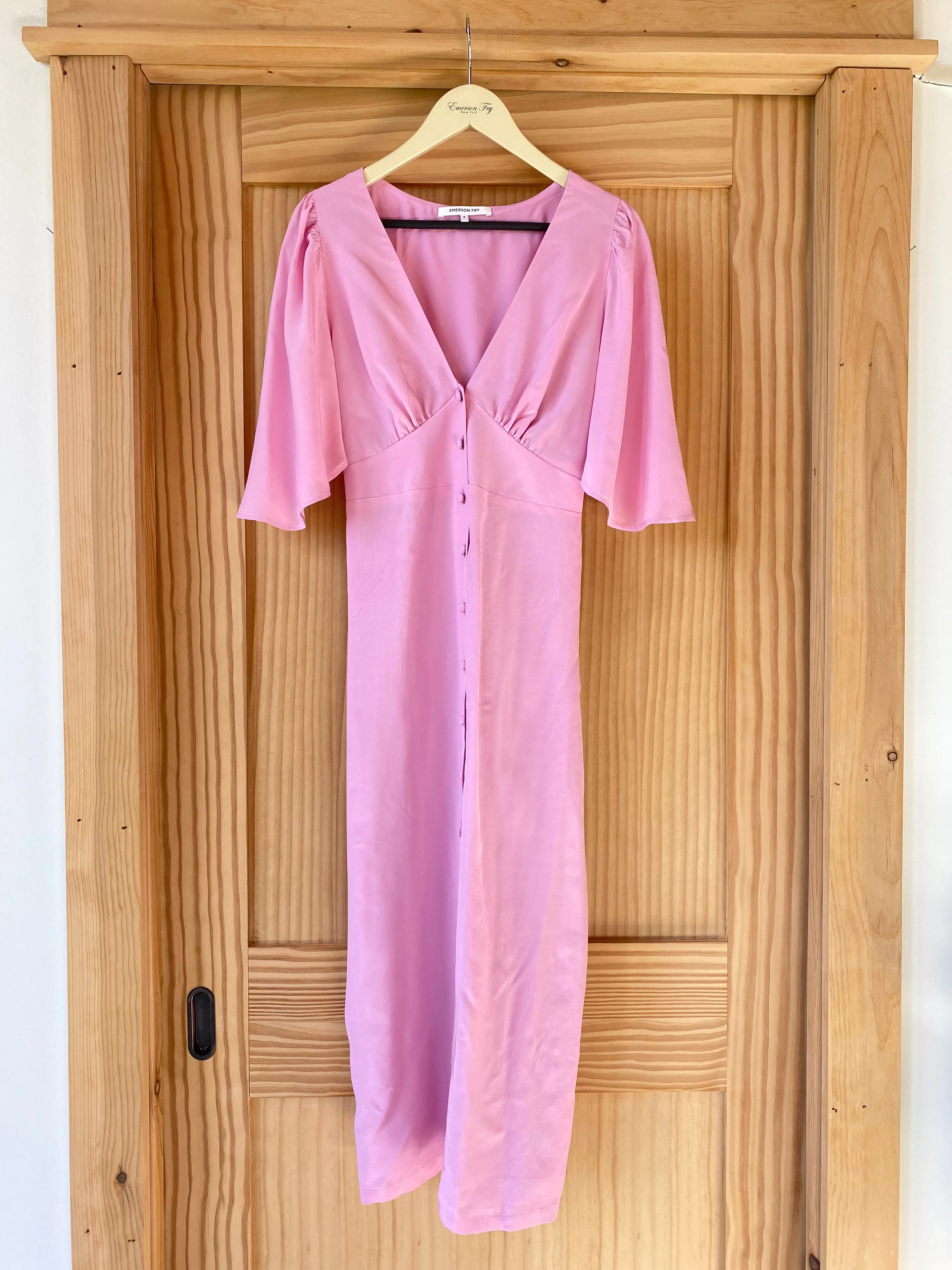 Juney Angel Sleeve Dress - Prism Pink sold by Emerson Fry product image thumbnail 2