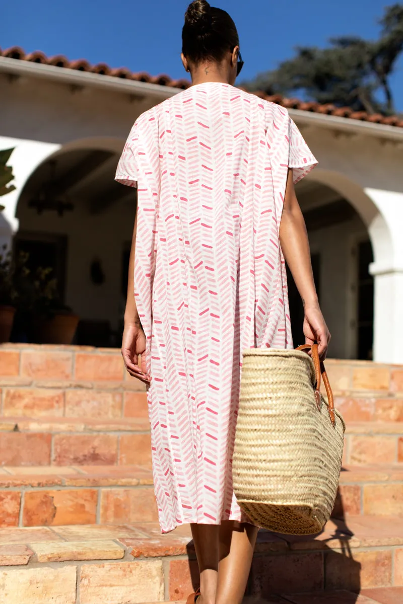 Francina Caftan - Chevron Blush Organic sold by Emerson Fry product image thumbnail 3