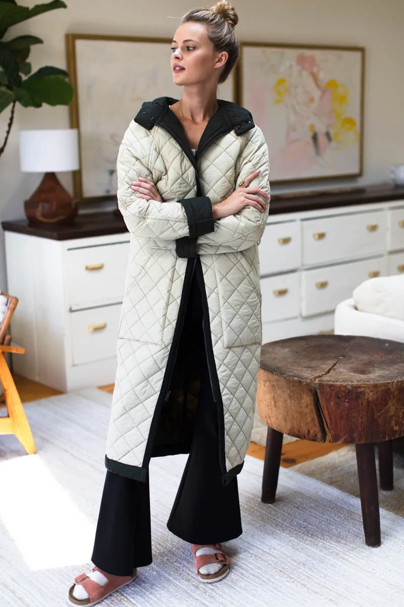 Reversible Quilted Matisse Coat - Black sold by Emerson Fry