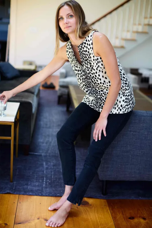 A Line Mod Top - Leopard sold by Emerson Fry