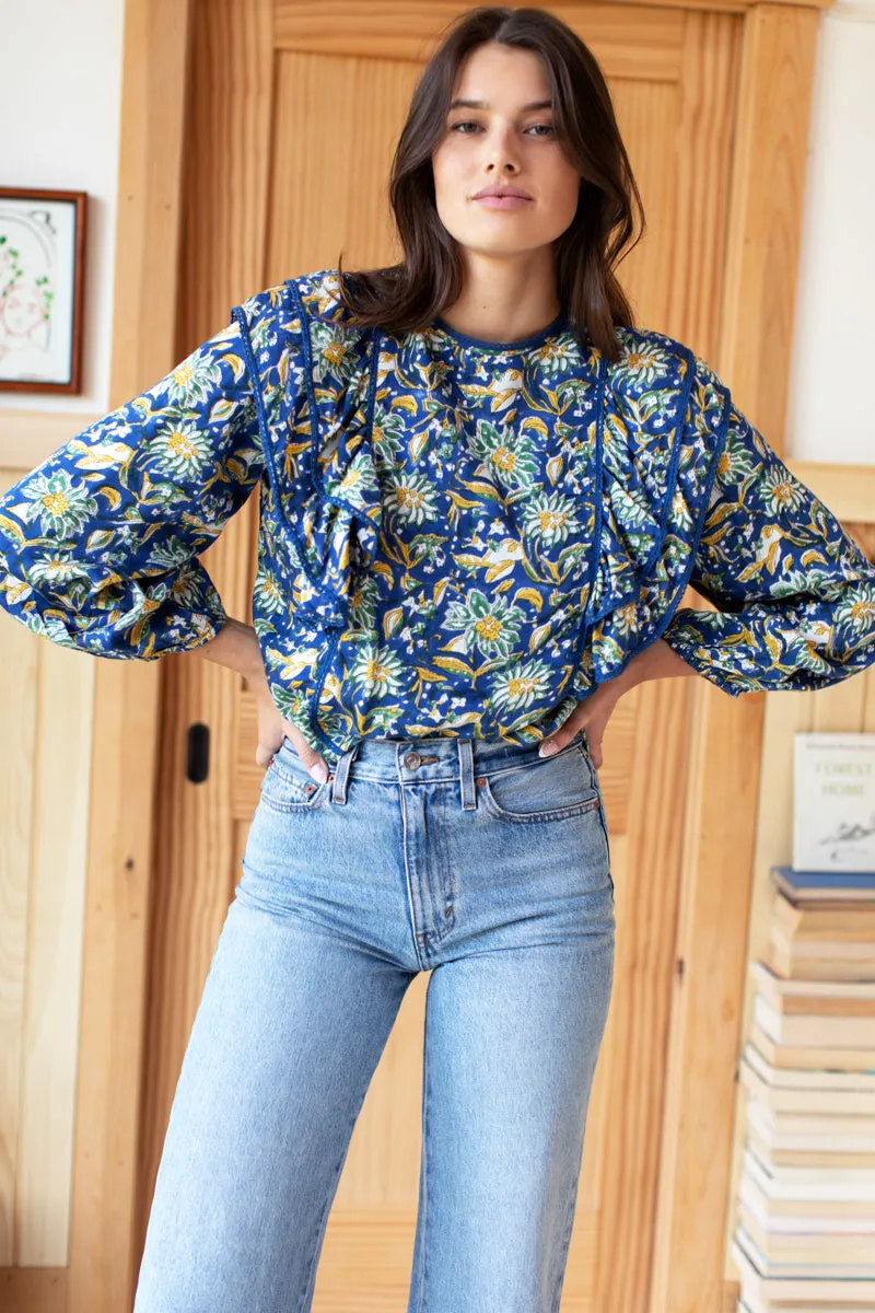 Filipa Blouse - Pincushion Flower Satin sold by Emerson Fry product image thumbnail 2