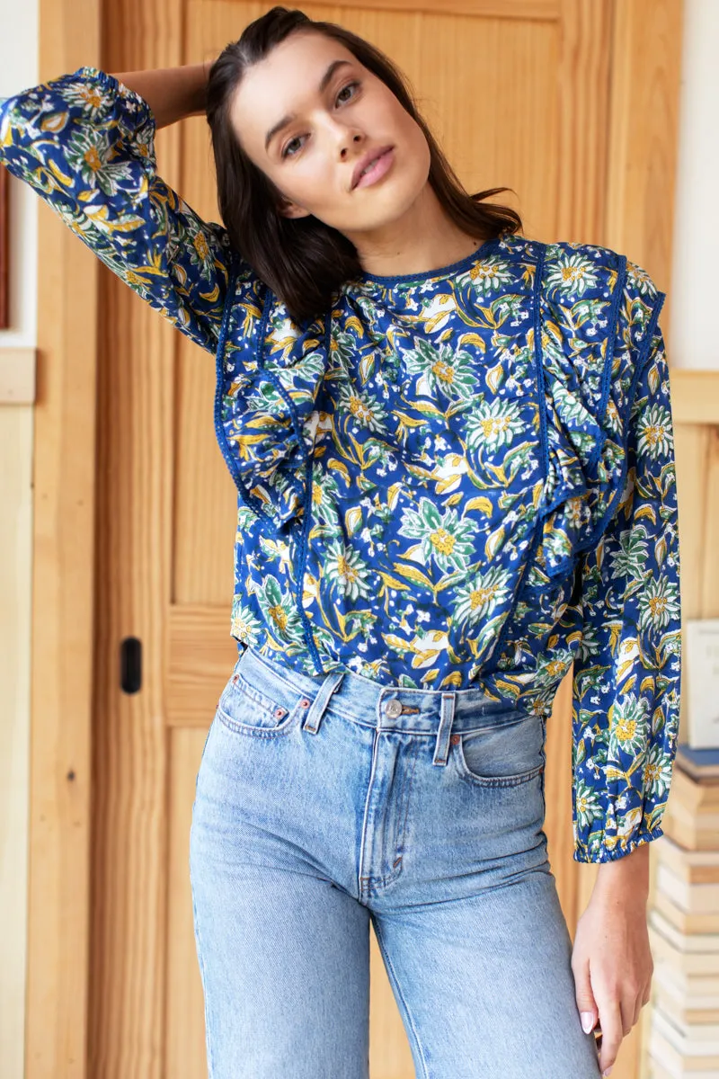 Filipa Blouse - Pincushion Flower Satin sold by Emerson Fry product image thumbnail 4