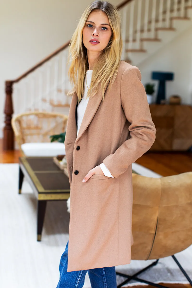 Tailored Coat - Camel Wool Cashmere sold by Emerson Fry product image thumbnail 4