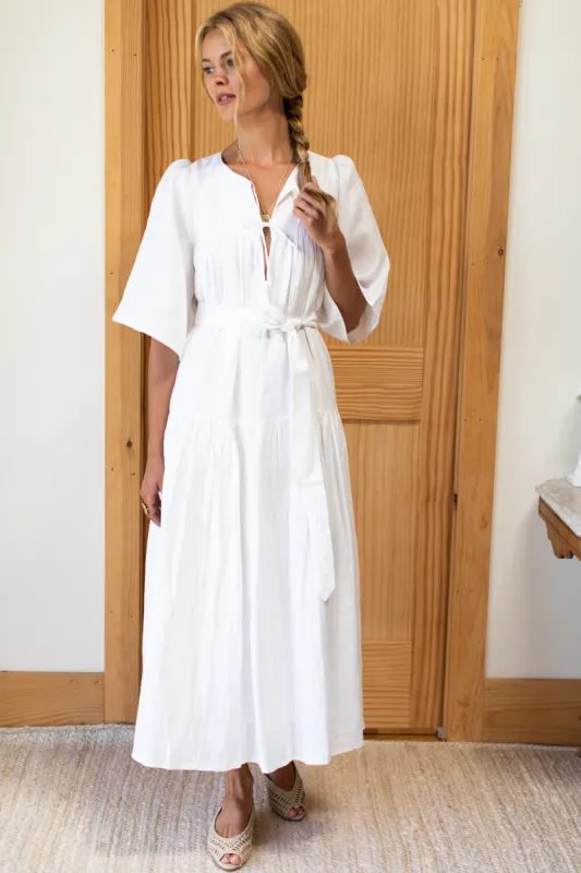 Isla Maxi Dress - Ivory Linen sold by Emerson Fry