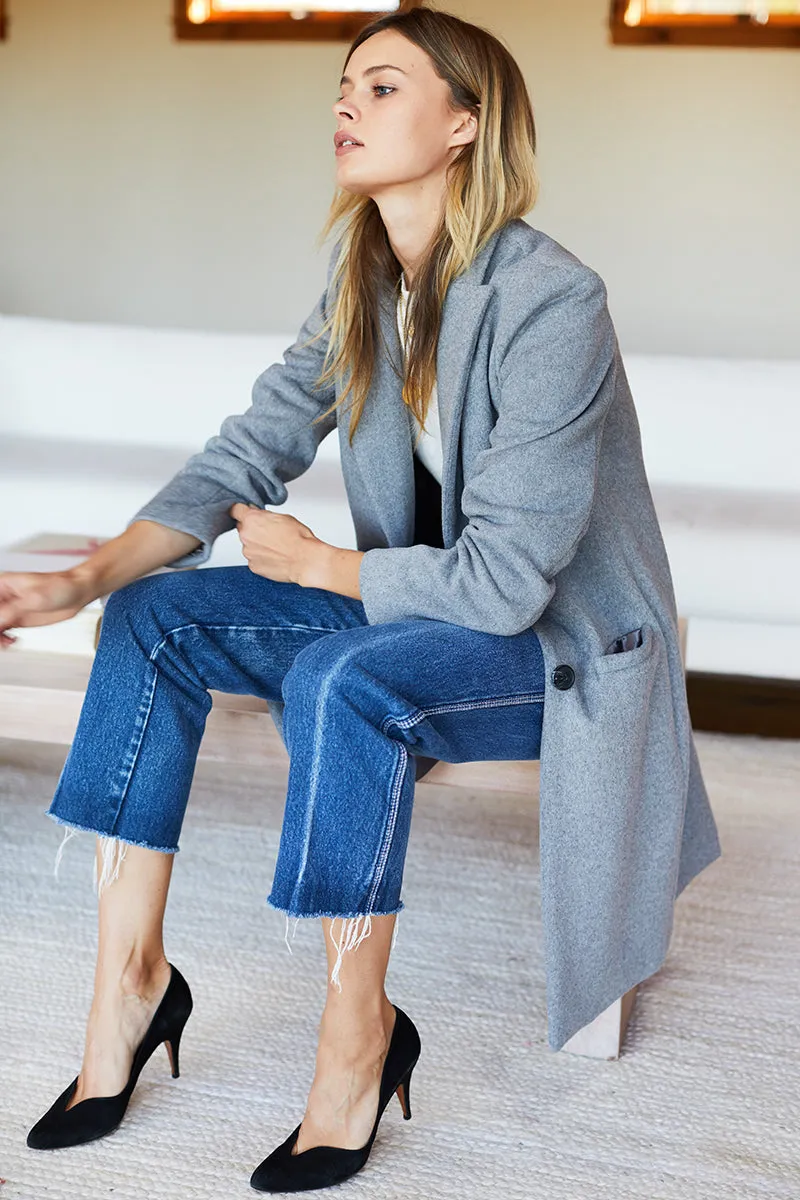 Tailored Coat - Heather Grey Wool Cashmere sold by Emerson Fry product image thumbnail 5