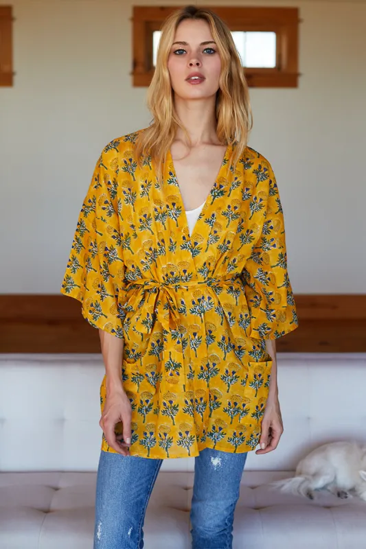 Fete Kimono - Marigolds Yellow sold by Emerson Fry