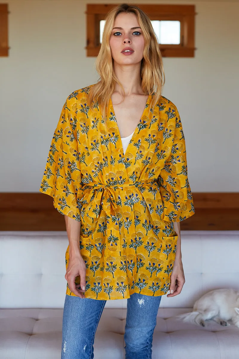 Fete Kimono - Marigolds Yellow sold by Emerson Fry