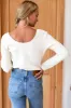 Ballet Scoopneck Top - Natural Hemp Cotton Rib Organic sold by Emerson Fry