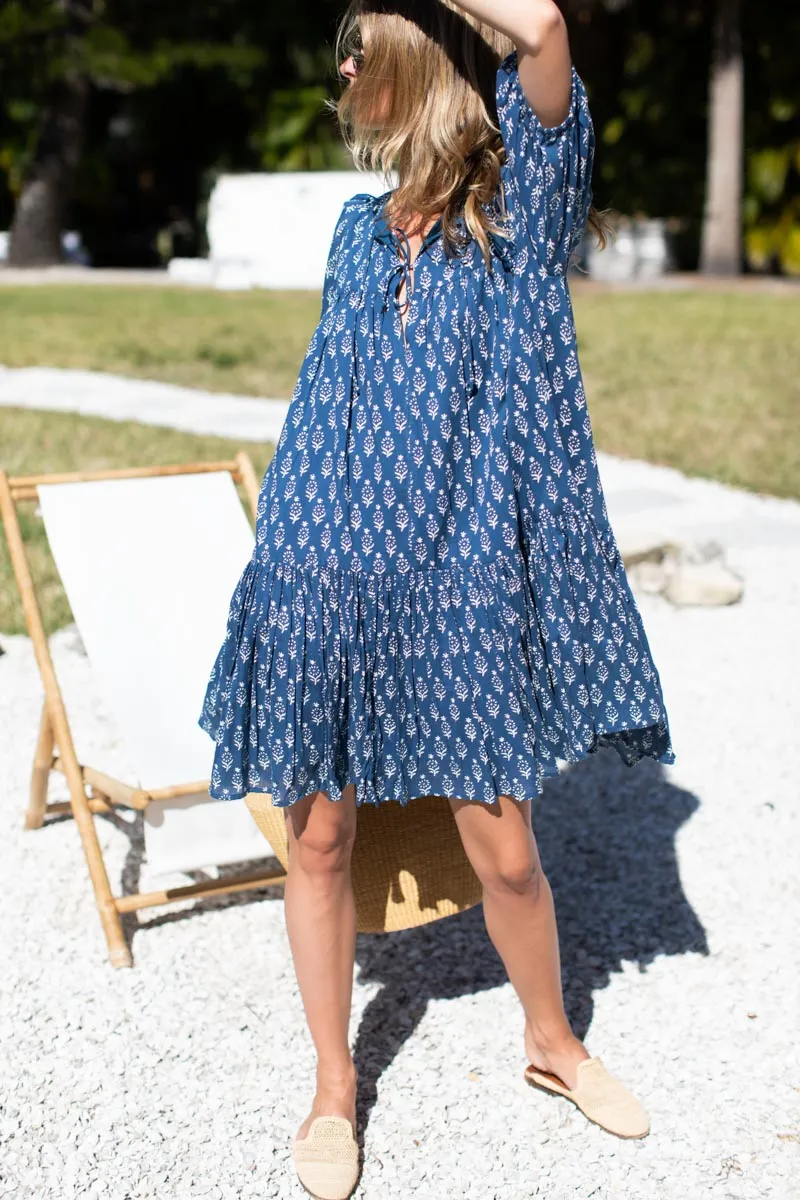 Puff Isla Dress - Marguerite Blue Organic sold by Emerson Fry