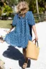 Puff Isla Dress - Marguerite Blue Organic sold by Emerson Fry