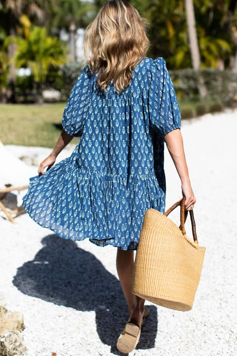 Puff Isla Dress - Marguerite Blue Organic sold by Emerson Fry product image thumbnail 4