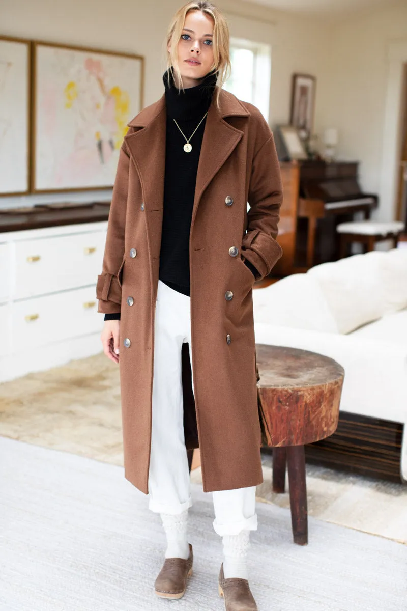 Thompson Coat - DK Camel sold by Emerson Fry