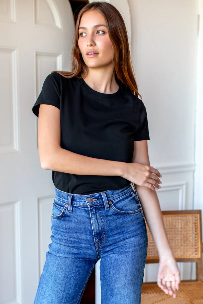 Essential T Shirt - Black Pima Cotton sold by Emerson Fry product image thumbnail 2