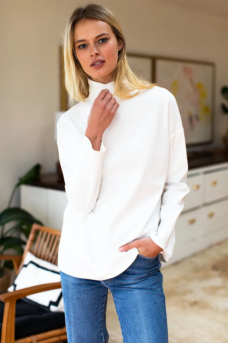 Edie Top - Ivory Ponte sold by Emerson Fry product image thumbnail 2