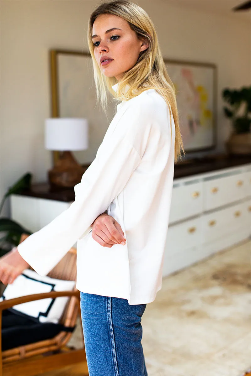 Edie Top - Ivory Ponte sold by Emerson Fry product image thumbnail 4