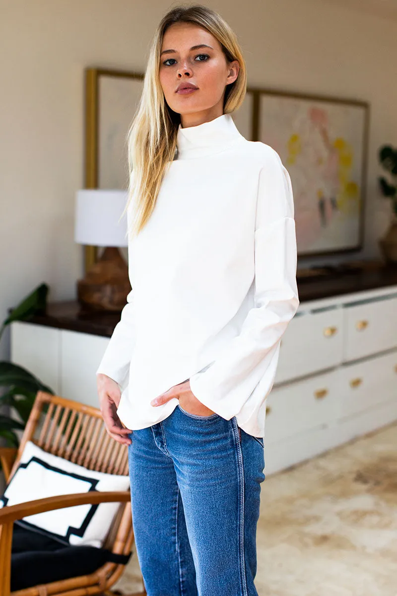 Edie Top - Ivory Ponte sold by Emerson Fry