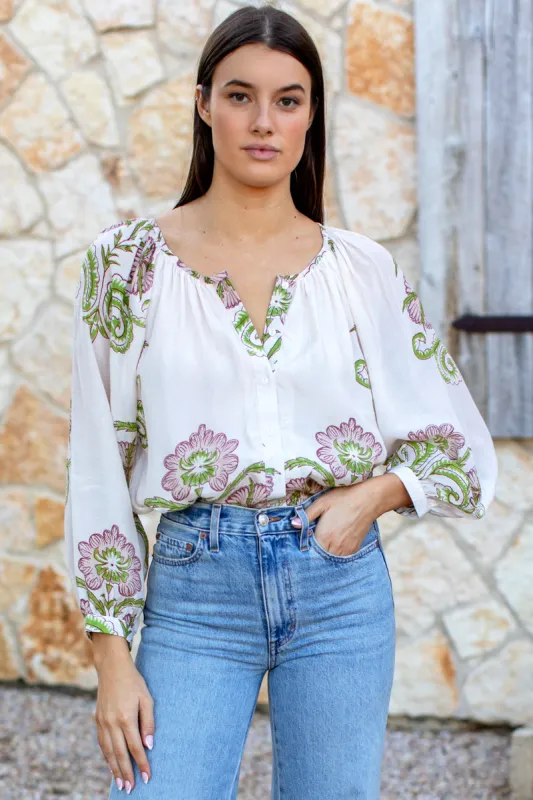 Frances Blouse - Maeve Flowers sold by Emerson Fry