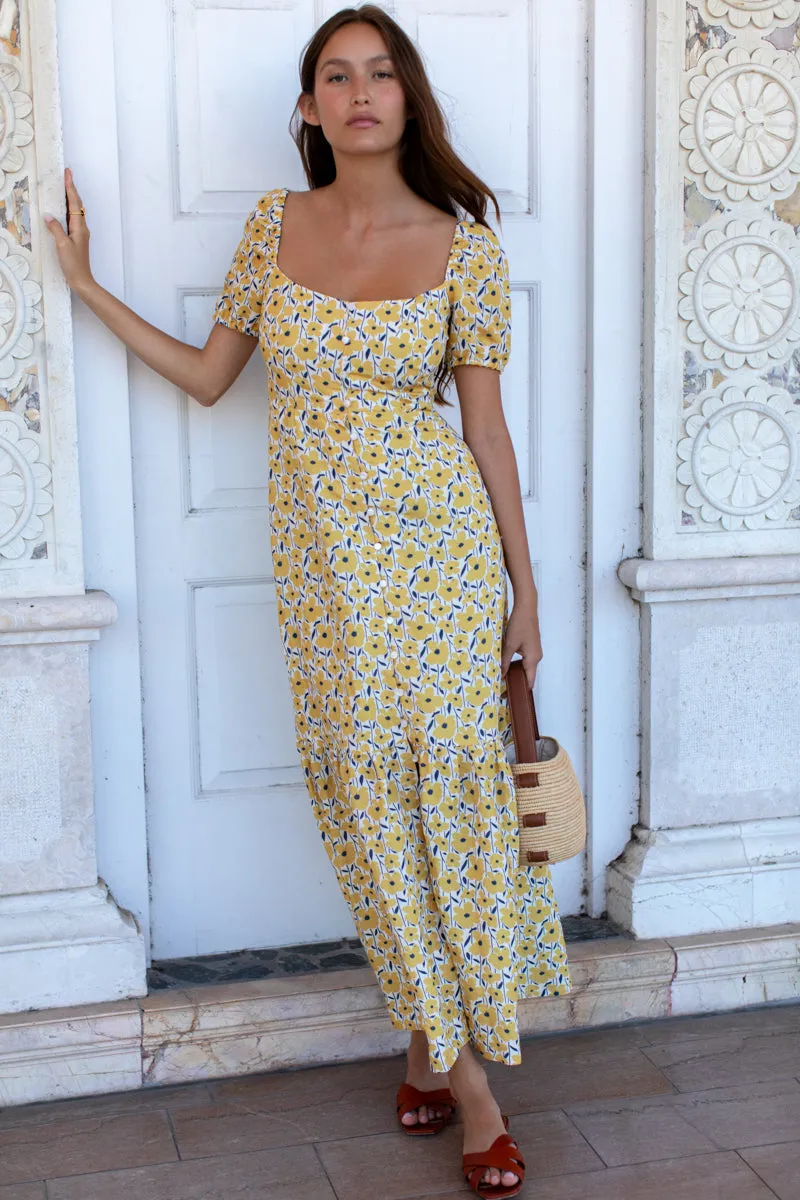 Luie Maxi Dress - Sharon's Flower Gold sold by Emerson Fry product image thumbnail 4