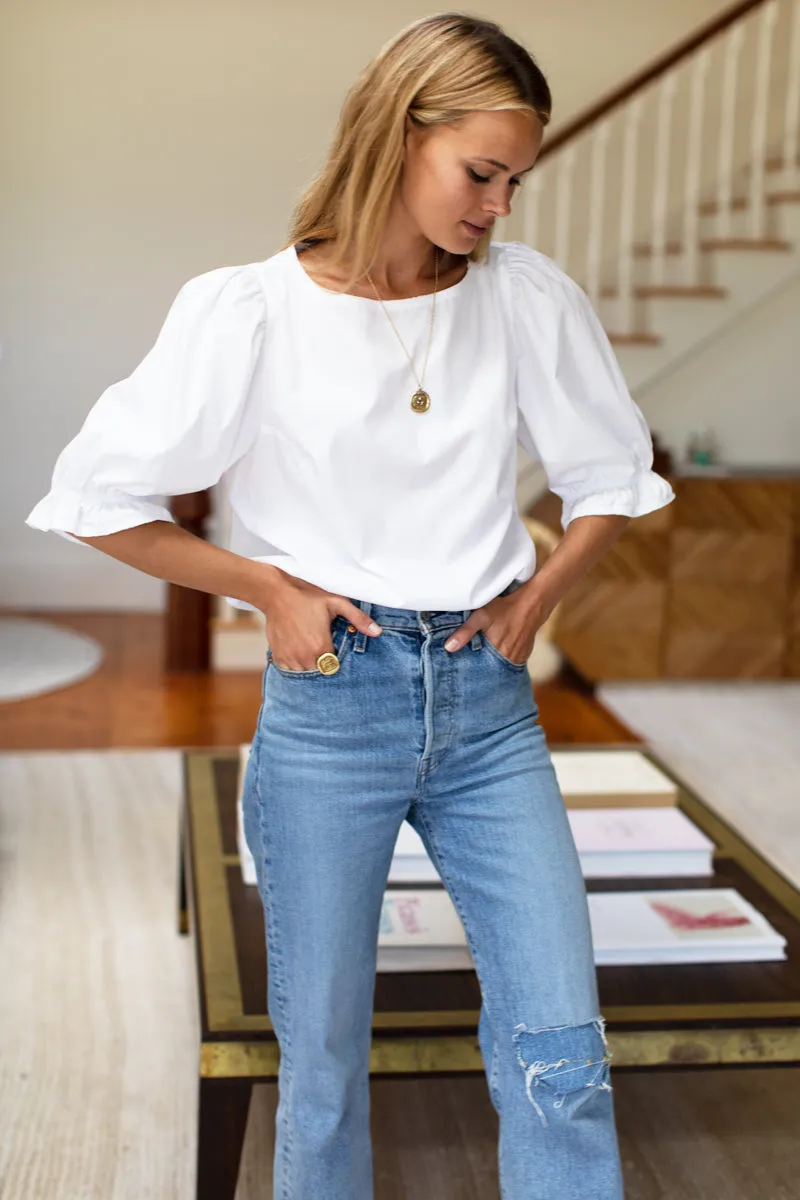 Pearl Blouse - White Poplin sold by Emerson Fry product image thumbnail 5