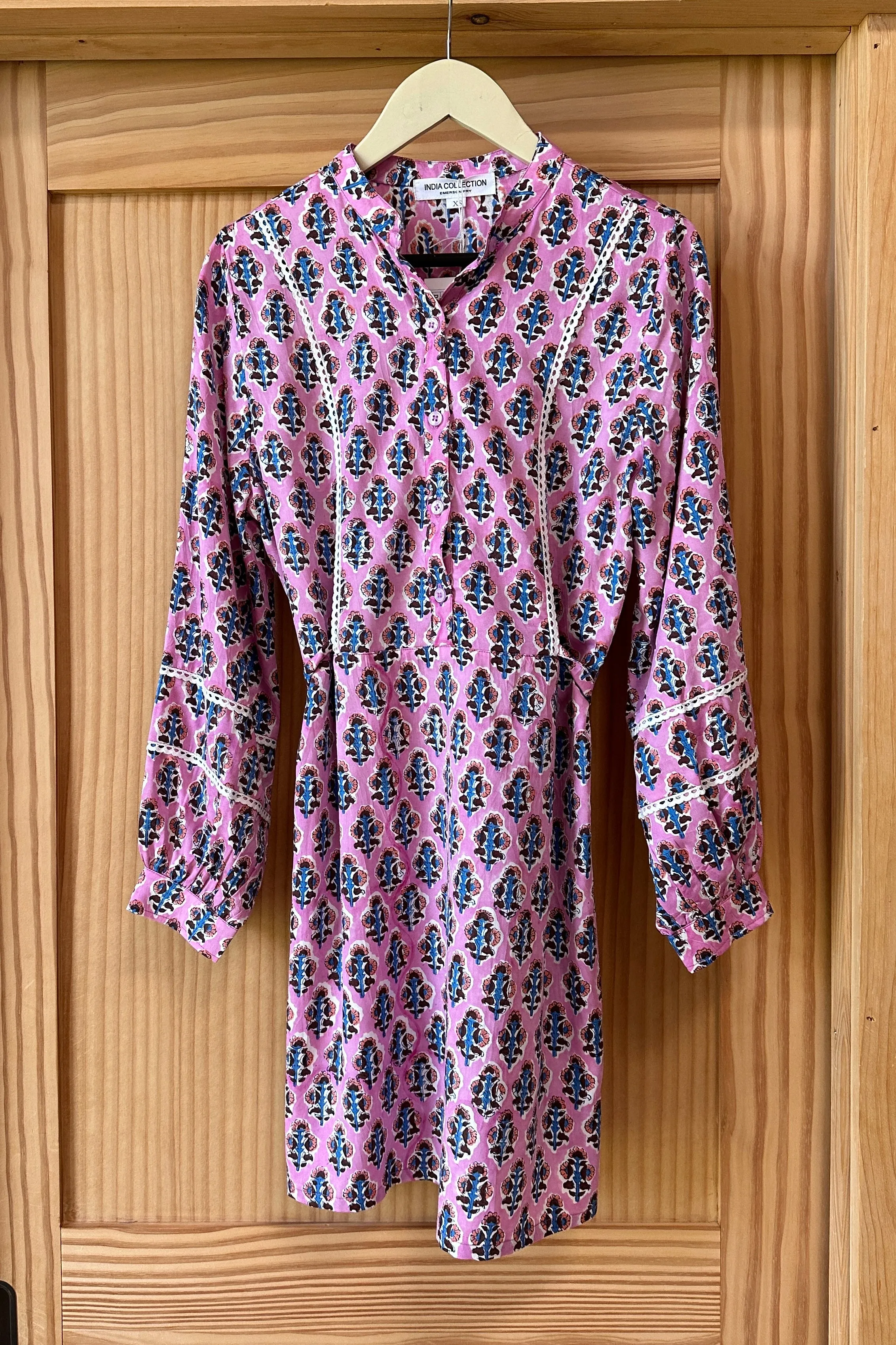 India Shirtdress - Day Flowers Aurora Pink sold by Emerson Fry product image thumbnail 4