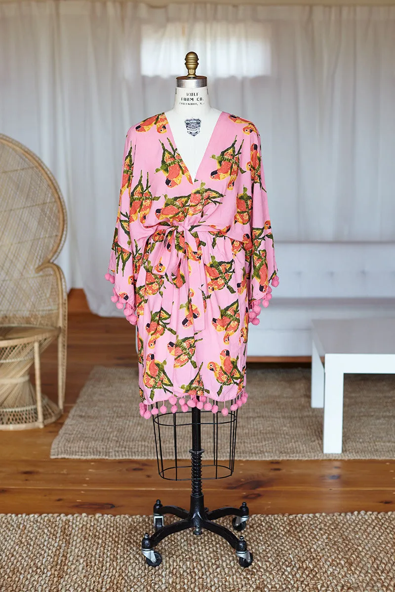Pom Pom Kimono - Pink Fred Parrot sold by Emerson Fry product image thumbnail 3