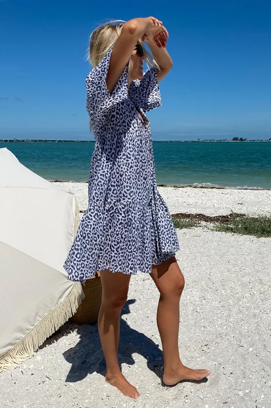 Isla Dress - Charcoal Leopard Organic sold by Emerson Fry