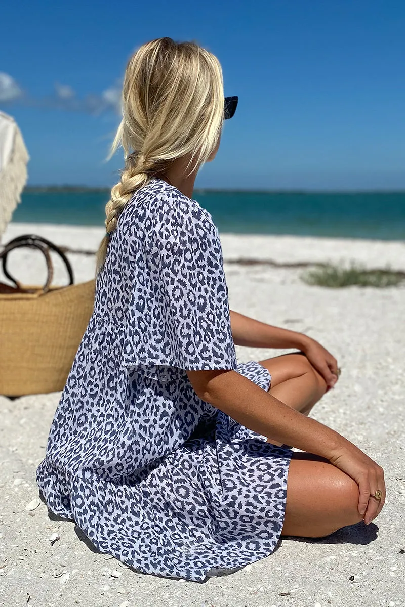 Isla Dress - Charcoal Leopard Organic sold by Emerson Fry product image thumbnail 5