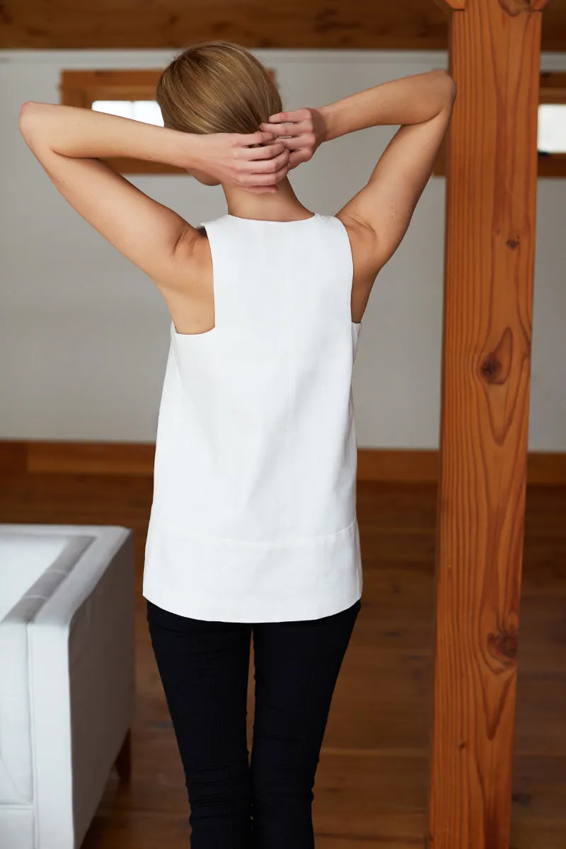 A Line Mod Top - White sold by Emerson Fry product image thumbnail 3