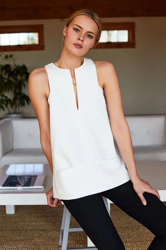 A Line Mod Top - White sold by Emerson Fry