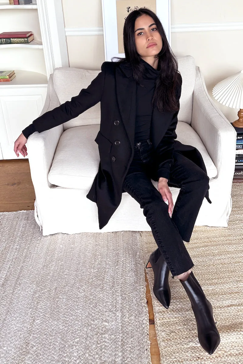 Julius Coat - Black Wool Cashmere sold by Emerson Fry product image thumbnail 4
