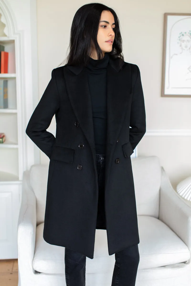 Julius Coat - Black Wool Cashmere sold by Emerson Fry product image thumbnail 2