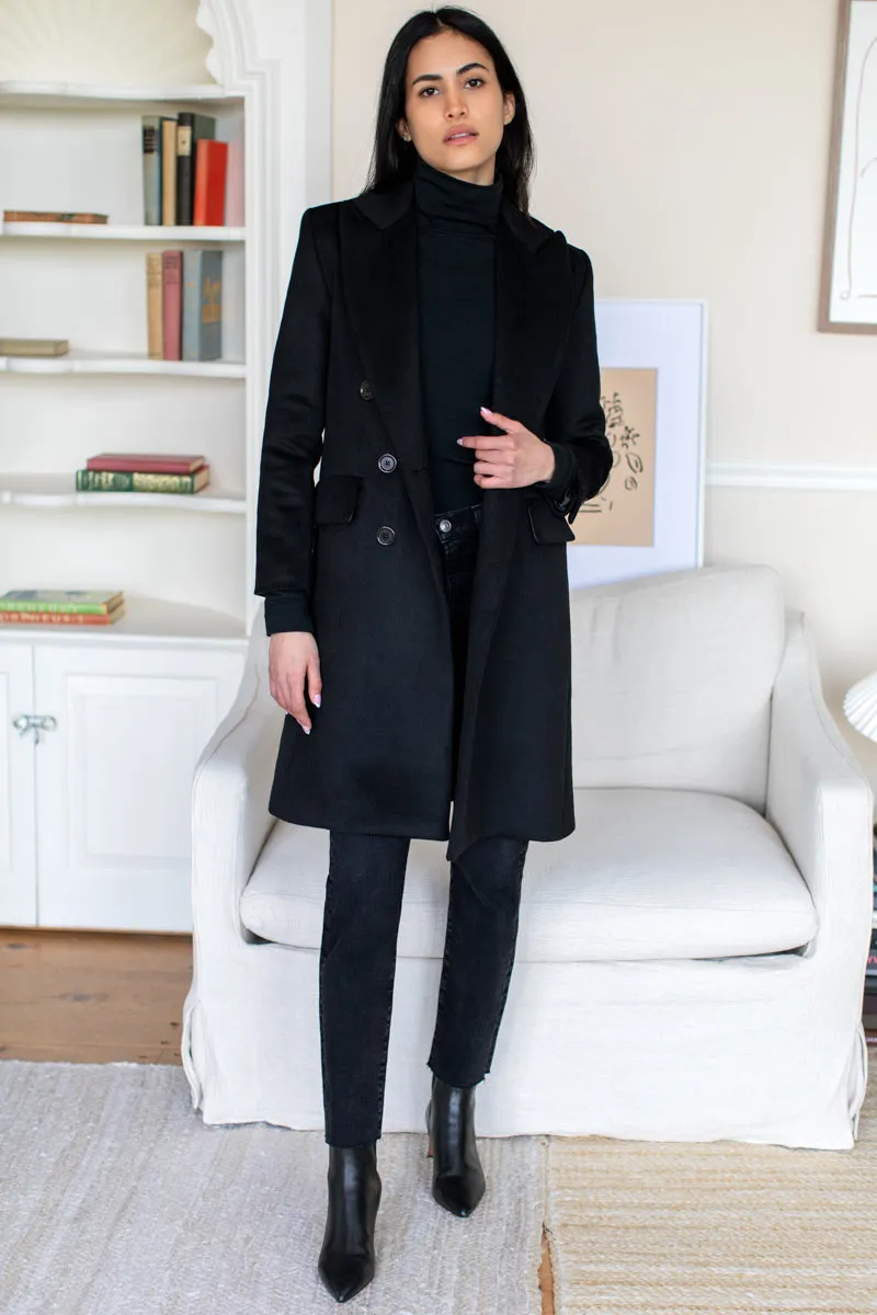Julius Coat - Black Wool Cashmere sold by Emerson Fry