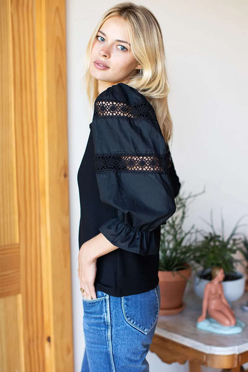 Elise Top - Black sold by Emerson Fry product image thumbnail 3