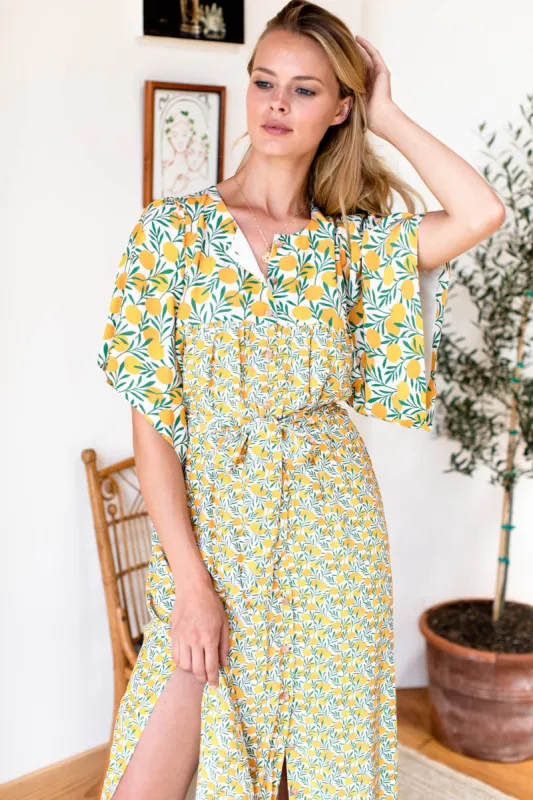 Marion Button Patchwork Dress - Groves sold by Emerson Fry