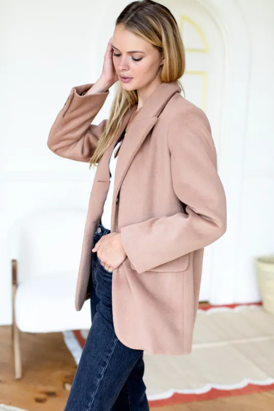 Jude Jacket - Camel Wool Cashmere sold by Emerson Fry