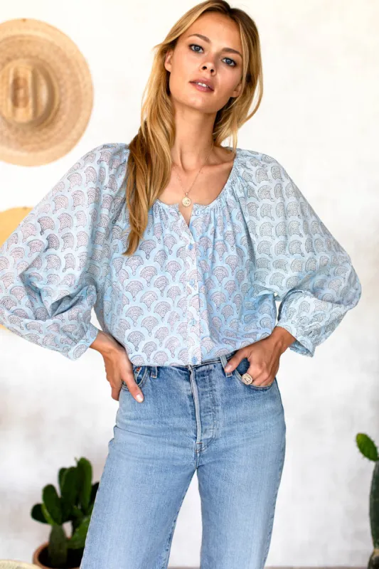 Frances Blouse - Sunday Flowers Organic sold by Emerson Fry