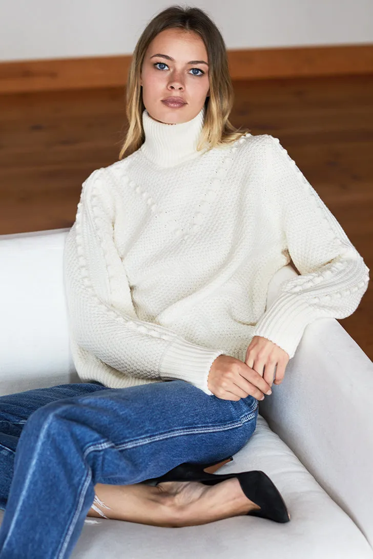 Mila Sweater - Ivory Popcorn sold by Emerson Fry product image thumbnail 5