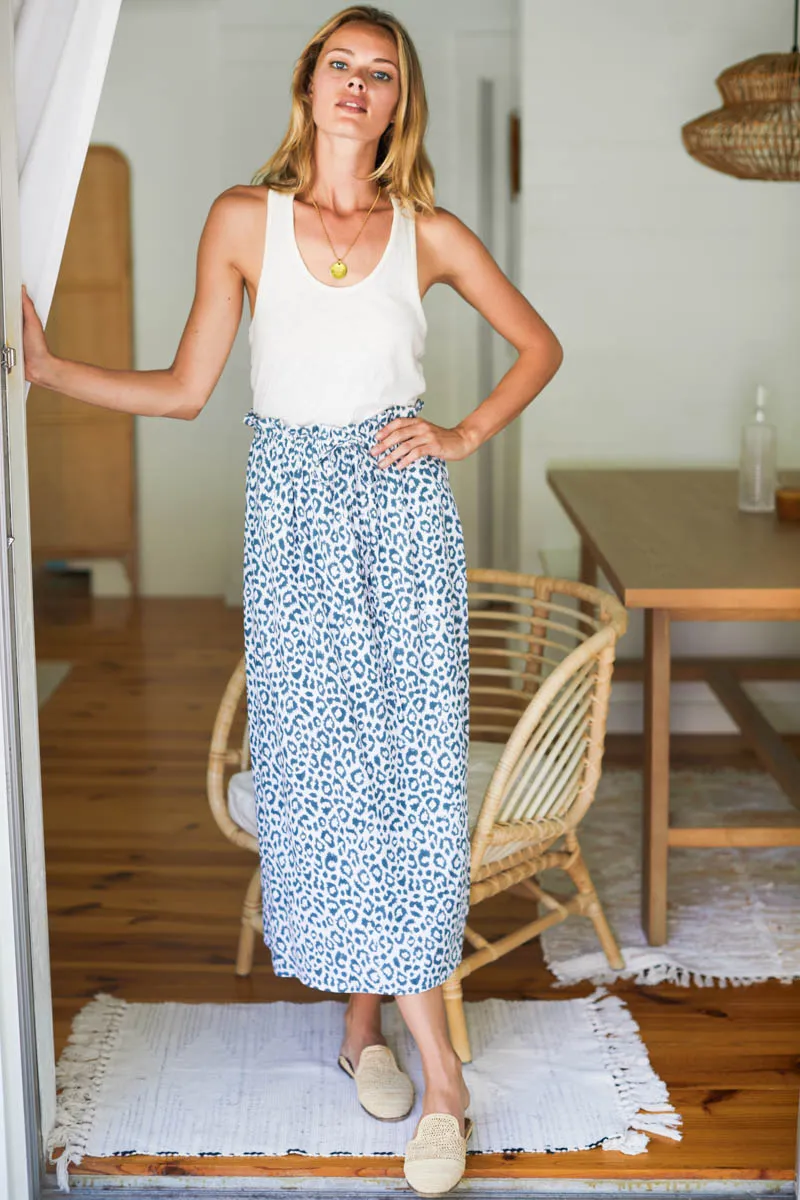 Drawstring Skirt - Charcoal Leopard sold by Emerson Fry product image thumbnail 3