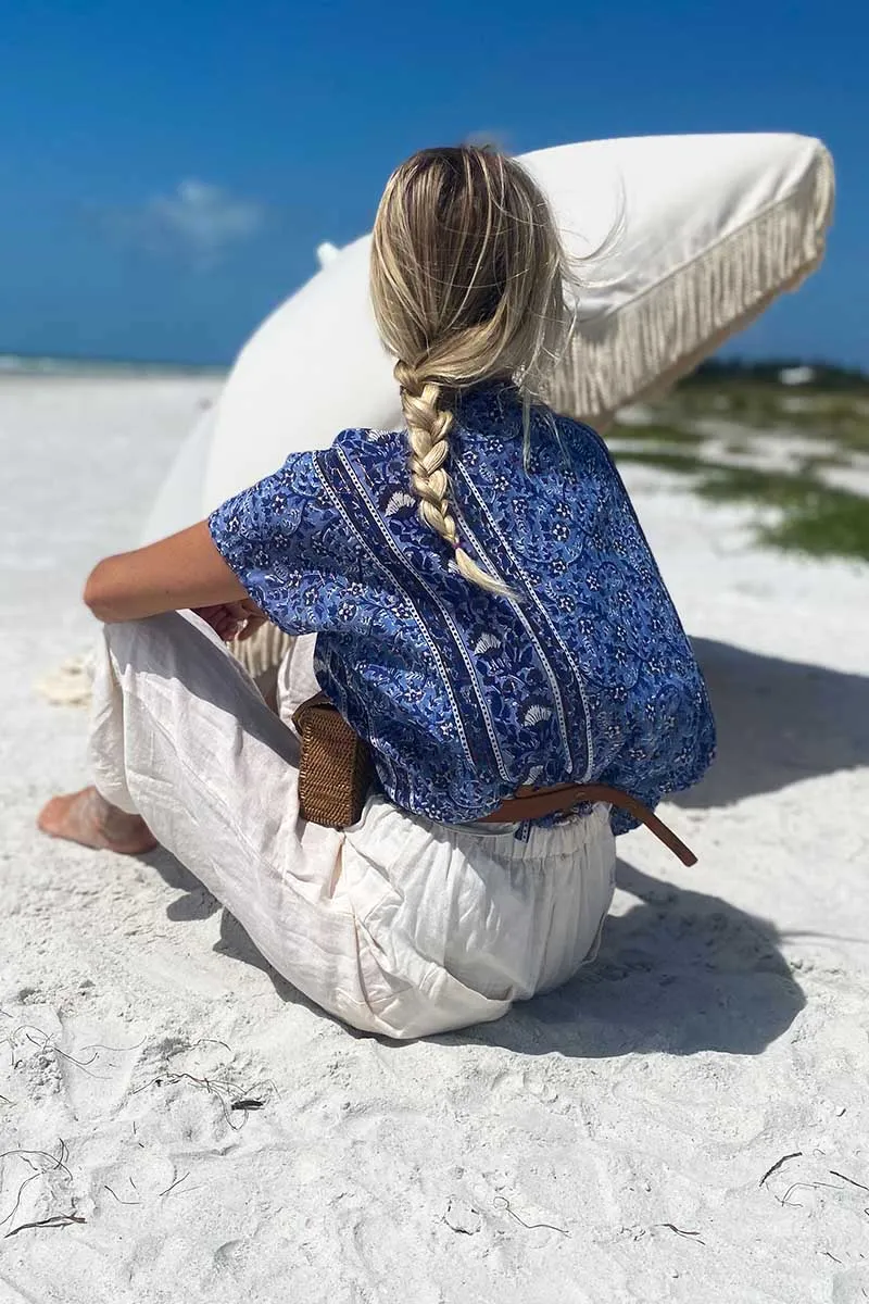 Francina Top - Sea Lurex sold by Emerson Fry product image thumbnail 2