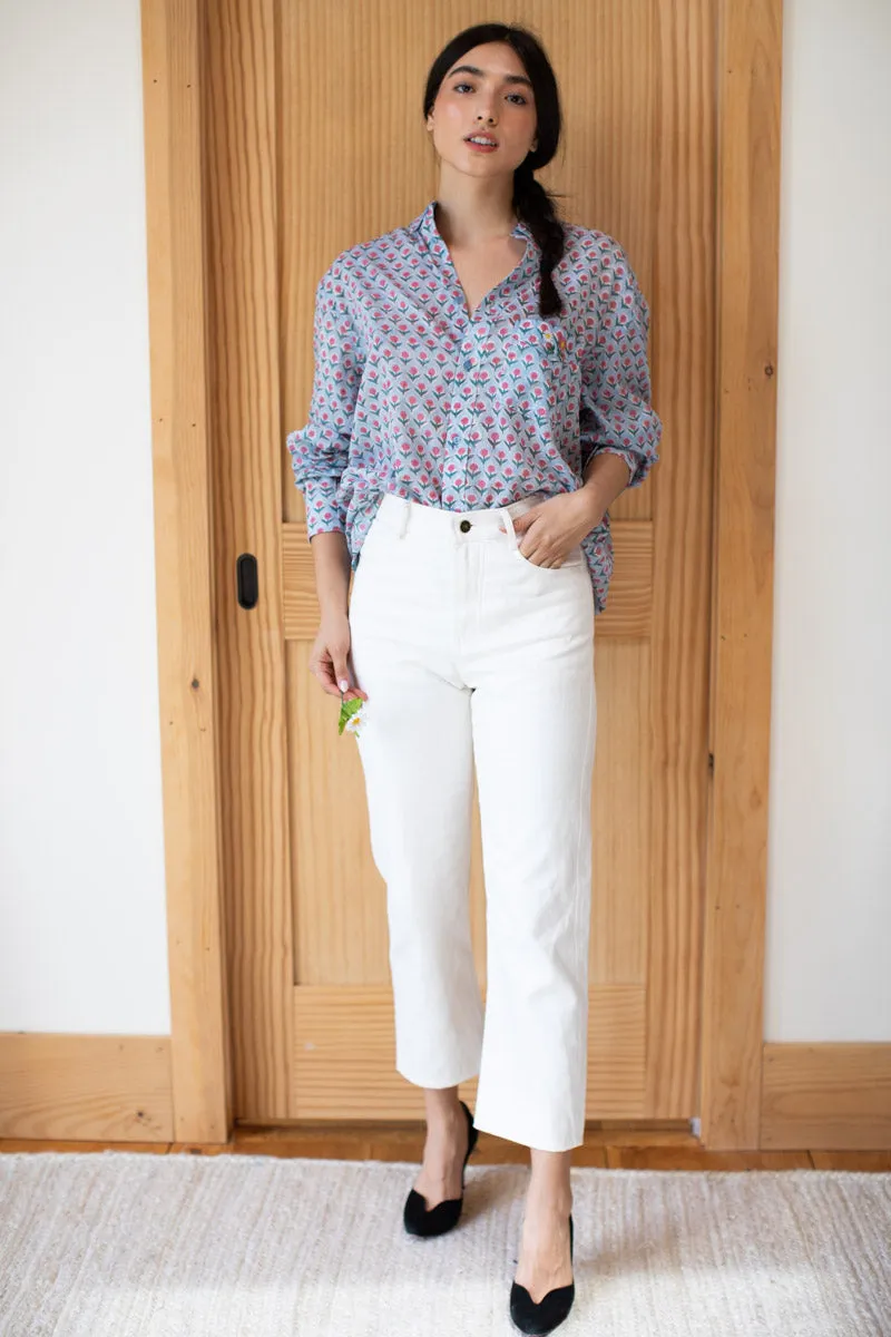 Ryan Shirt - Little Blue + Pink Organic sold by Emerson Fry product image thumbnail 4
