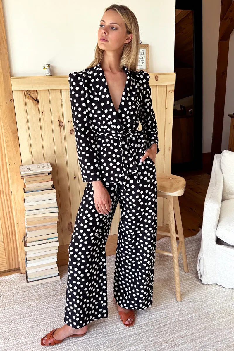 Paris Jacket - Painterly Dots Black + Ivory sold by Emerson Fry product image thumbnail 5