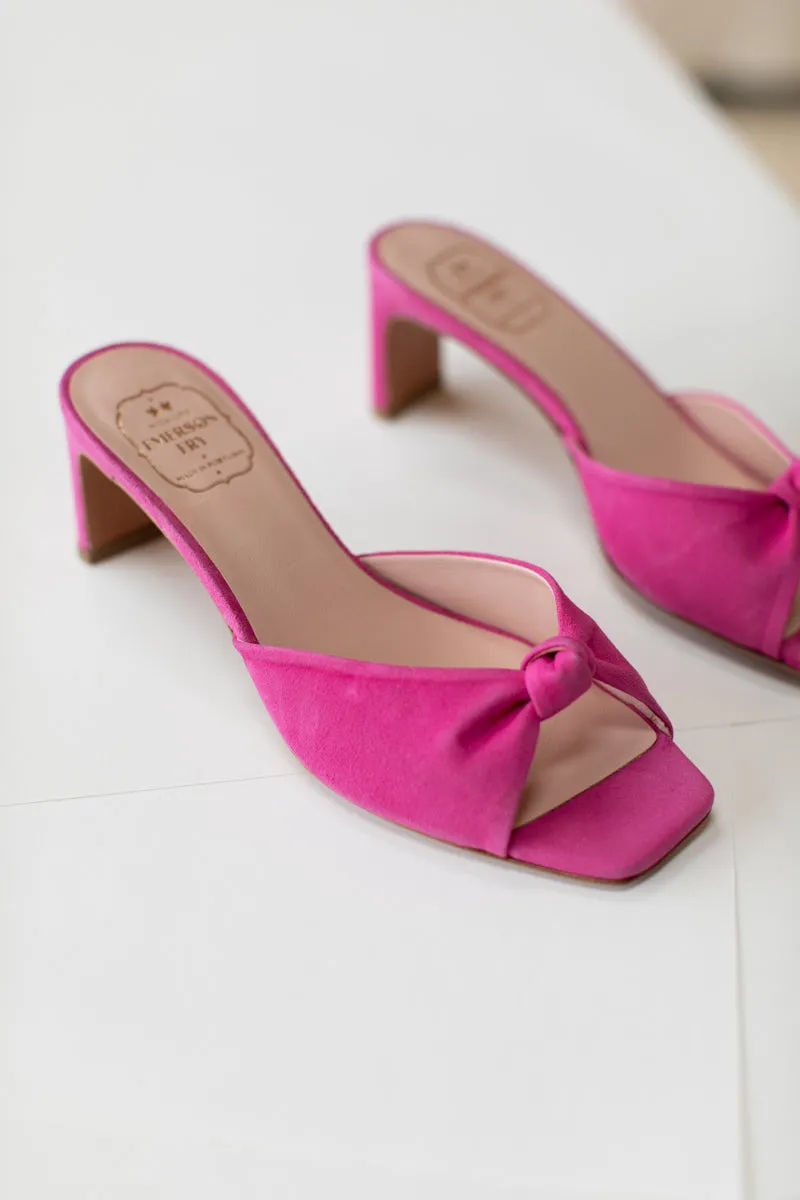Knot Mule - Fandango Pink Suede sold by Emerson Fry product image thumbnail 3